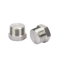 Grand stock de bouchon à trou transparent 1/8 "-4" bouchon hydraulique Ss HEX HEAD PLUG