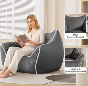 <span class=keywords><strong>Canapé</strong></span> pouf carré surdimensionné confortable en gros avec rembourrage en éponge, design moderne pour appartement, chambre à coucher, salon - Product Image 3