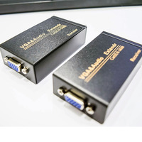 Extensor VGA de 100M con señal de audio sobre RJ45 Cat5/6 UTP Cable de red 1080P Aplicación informática en stock
