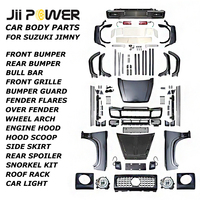 Kit carrosserie complet, pièces de modification extérieures pour voiture, pare-chocs avant et arrière, extensions d'ailes, accessoires pour Suzuki Jimny