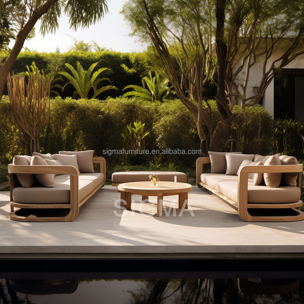 high quality luxury thick armrest designs teak modular sofa customize size