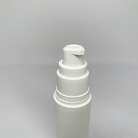 Bouteille sans air cosmétique vide en plastique blanc opaque 15ml 30ml 50ml bon marché