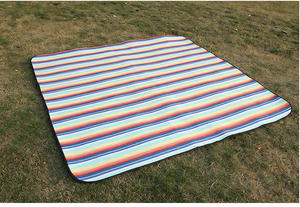 Tapis de pique-nique portable en TPU imperméable avec sangle en cuir éponge acrylique, pour 4 saisons, camping en plein air, plage, tente, pelouse - Product Image 3