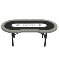 Zienyh — Table de Poker pliable en forme de H, 240cm, prix d'usine, Texas Holden, avec jambes pliantes