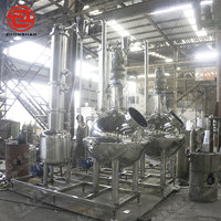 Évaporateur à vide électrique à film tombant pour l'éthanol Nouveau modèle pour une concentration efficace de liquide d'alcool dans les usines de fabrication