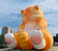 Chat géant gonflable Chat somnolent gonflable Chat adorable gonflable pour la décoration ou les événements