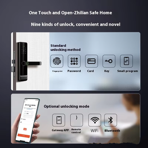Serrure de porte intelligente avec WiFi TTlock, étanche, avec empreinte digitale, mot de passe, carte IC, clé numérique, sécurité domestique - Product Image 4
