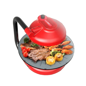 健康便携式双扇台式红外旋转烤盘电动烧烤炉不粘烧烤炉 - Product Image 3
