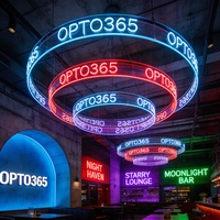 Enseigne Néon LED Cercle Ronde pour Plafond, Design Personnalisé Gratuit, Lumière Néon Intérieure pour Fêtes et Entreprises