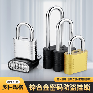 Candado Combinado Juwoya de Aleación de Zinc con Revestimiento Plástico Rectangular para Maletas, Armarios, Mochilas, Gimnasios, Hogares y Puertas - Product Image 5