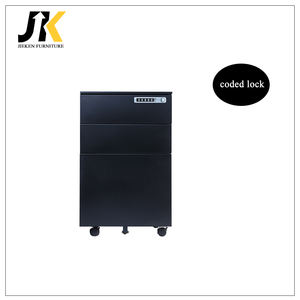 Armoires de classement mobiles en acier à 3 tiroirs, armoire de rangement pour documents de bureau avec roulettes pour la maison, le bureau ou l'entrepôt - Product Image 6