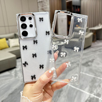 Nouvelle coque de téléphone tout-en-un antichoc en TPU de style frais avec nœud décoratif 3D pour S24 FE S23+ S22 A35 et A15