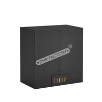 Carton rigide Double porte fermeture magnétique luxe femmes parfum produit de beauté emballage cadeau boîtes de parfum avec lumière LED