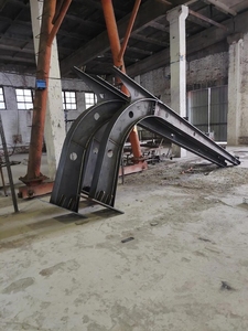 Trave Principale in Acciaio Zincato a Caldo Personalizzata, Struttura Curva <span class=keywords><strong>per</strong></span> Tettoia Solare <span class=keywords><strong>per</strong></span> Parcheggi Fotovoltaici - Product Image 3