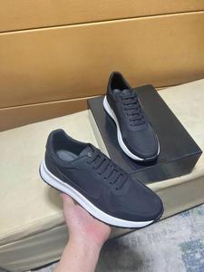 Chaussures de course minimalistes pour hommes, baskets décontractées, logo personnalisé, cuir blanc, coupe basse, polyvalentes, chaussures de sport légères - Product Image 3