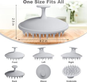 แปรงซิลิโคนแบบนุ่มสำหรับนวด ทำความสะอาดง่าย ขนแปรงซิลิโคนกันน้ำ - Product Image 2