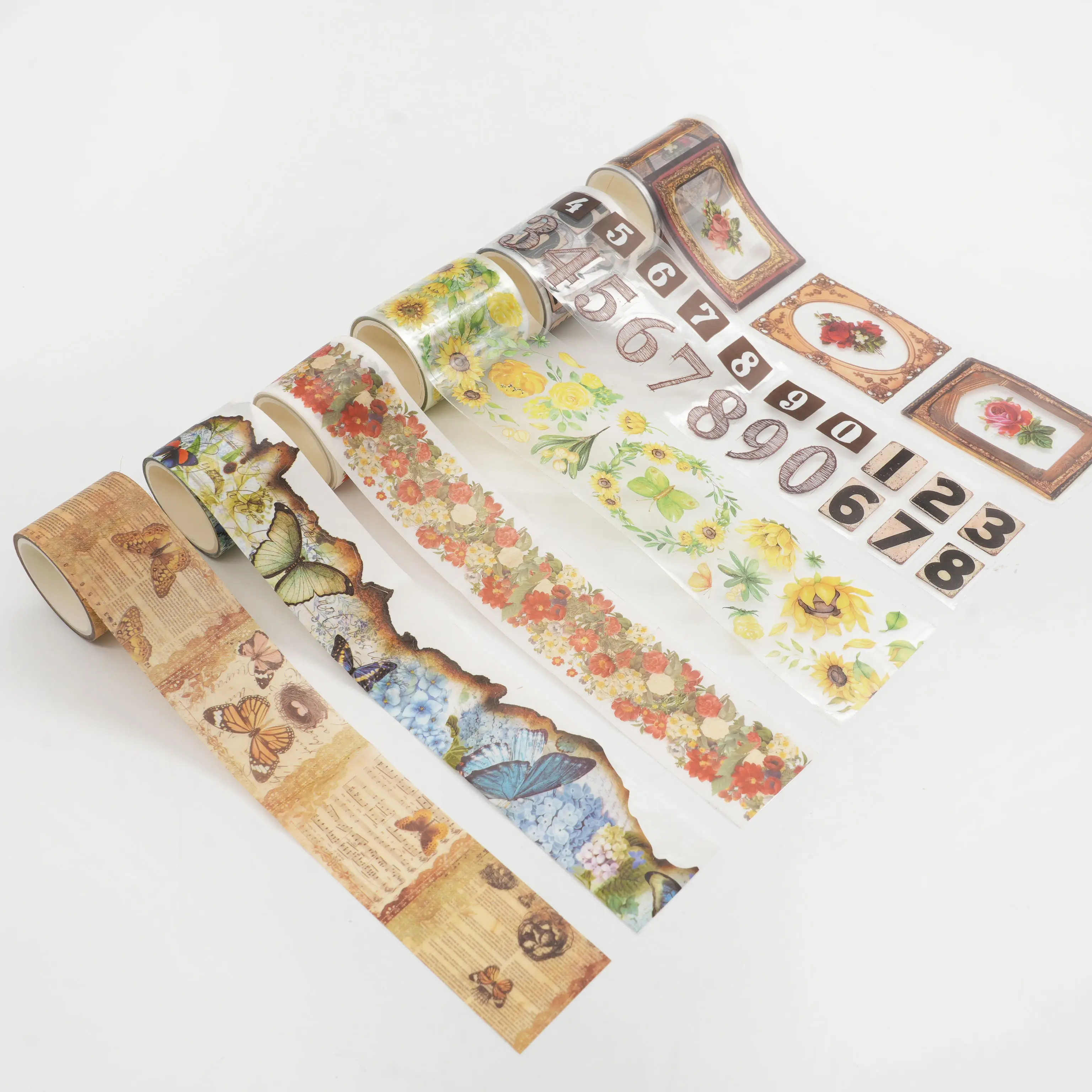 Schattige Aangepaste Washi Tape Roll Kawaii Washi Tapes Koreaanse Patroon Ontwerp Tape Voor Scrapbooking