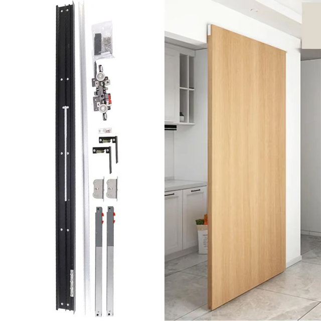 High Quality Magic Sliding Aluminum Alloy Barn Door Soft Close Modern Dustproof Insectproof Soundproof High-performance for