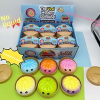 Jouet à presser en TPR PU, simulation Dim Sum, avec boîte de présentation, pour enfants, jouet sensoriel anti-stress, cadeau