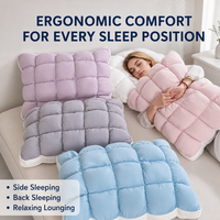 Oreiller de sommeil Cloud Comfort Queen Size à soutien cervical rafraîchissant de haute qualité, fourni directement par l'usine Huaju