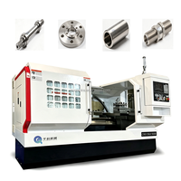 Tour CNC horizontal à grande ouverture pour usinage complexe, chanfreinage, perçage et taraudage, longueur de pièce maximale 750 mm