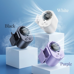 Ventilateur portable de poche noir pour voiture, mini-ventilateur à clipser sur la taille, ventilateur portable à porter - Product Image 5