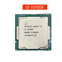 Pour Intel Core i3-10105F i3 10105F 3.7 GHz Quad-Core huit fils nouveau processeur CPU L3 = 6M 65W LGA1200