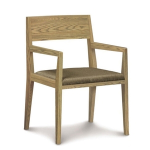 <span class=keywords><strong>Fauteuil</strong></span> de salle à manger en bois d'intérieur de meubles de restaurant de sièges de café avec la DC-576 tapissée par tissu de lin gris - Product Image 2
