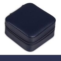 Portable Mini Boîte À Bijoux Voyage-Prêt En Cuir PU Anneau et Collier Organisateur Cadeau Cas pour Filles et Femmes