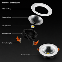 Système de Downlight LED Intelligent IP65 Tuya Zigbee DALI 2.0 Dimmable pour Hôtels, Bureaux et Projets, Compatible IES DIALux BIM, Support Global