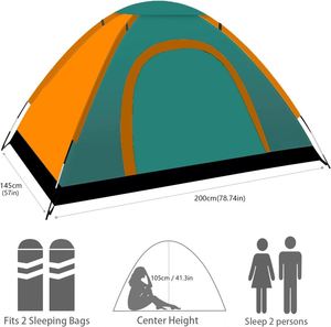 Custom Outdoor <b>Waterproof</b> Ultralight 1.8kg Lightweight Double Layer Four-season Trip Portable 1-2 Person Dome Camping <b>Tents</b> <b>Tent</b> - Product Image 2