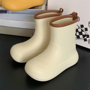 Sapatos de chuva ao ar livre impermeáveis estilo coreano INS para mulheres Soft Sole Fashion Casual Summer Water <span class=keywords><strong>Boots</strong></span>, estilo pai-filho - Product Image 4