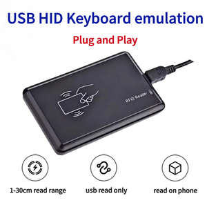 860-960MHz ปลั๊กแอนด์เพลย์แบบพกพา UHF RFID อ่านเครื่องเขียน OTG HID แป้นพิมพ์จำลอง USB สำหรับ Windows Android <span class=keywords><strong>IOS</strong></span> - Product Image 1