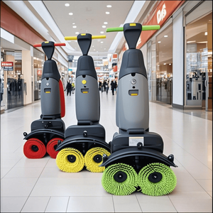 Petite <span class=keywords><strong>machine</strong></span> à laver électrique domestique à double brosse Équipement de blanchisserie commercial pour le nettoyage des sols à l'eau froide