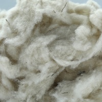 18-32mic 100% déchets de laine de mouton décapés cardés avec prix d'usine
