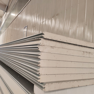 Hot bán đá tấm bánh sandwich cách điện PU bọt Tấm bánh sandwich cho tường phòng lạnh - Product Image 3