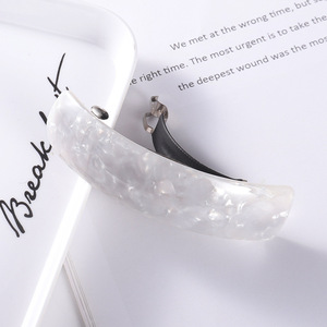 YOMO Sweet <strong>Acetic</strong> <strong>Acid</strong> High Quality Color Spring Clip Curved Check Temperament Hairpin Summer All-match Hair Accessories - Product Image 6