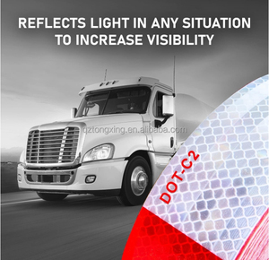 Cường độ cao an toàn màu đỏ và trắng DOT-C2 khả năng hiển thị cao băng phản chiếu cho xe tải và an toàn đường Bộ cảnh báo chống thấm nước dính - Product Image 4