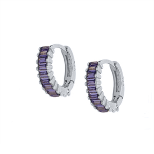 Boucles d'oreilles rectangulaires en argent sterling S925 avec zircon noir, clous d'oreilles en argent assortis à toutes les tenues pour femmes - Product Image 4