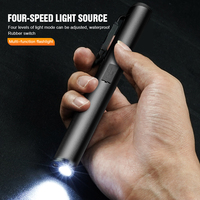 Lampe torche LED multifonctionnelle rechargeable Lampe UV 365nm avec corps en alliage d'aluminium Lampe de travail COB