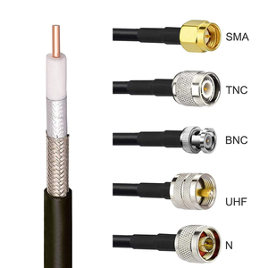 SMA femelle vers SMA mâle ALSR300 (égal à LMR300) câble coaxial RF d'extension à faible perte 50 Ohm pour routeurs 4G LTE 5G <span class=keywords><strong>Ham</strong></span> Radio GPS - Product Image 6