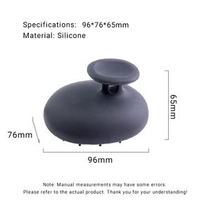 Cepillo Masajeador de Cuero Cabelludo de Silicona Premium, Uso en Seco y Húmedo, Hipoalergénico, Cepillo de Masaje de Silicona Suave para el Crecimiento del Cabello, para Todo Tipo de Cabello - Product Image 2