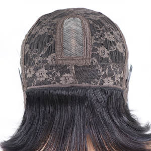 Sans colle courte droite cheveux humains <span class=keywords><strong>Bob</strong></span> perruque avec frange 180% densité réaliste cuir chevelu dentelle perruques naturel noir pour les femmes - Product Image 5