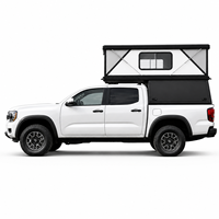 Camper de camionnette léger en aluminium alvéolé sur mesure avec parois rigides pour les voyages tout-terrain et le camping en expédition