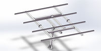Système de suivi solaire à double axe 3 kW pour 6 panneaux photovoltaïques, kit de support de suivi solaire automatique à 2 axes pour montage au sol