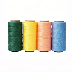 <span class=keywords><strong>Fil</strong></span> ciré plat tressé 210d/16, 0,8 mm, 2 mm, 1 mm, doux et flexible, facile à coudre et à traverser les trous. - Product Image 4