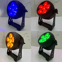 AOPU-Éclairage de scène LED sans fil étanche, 6x20W, RGBWA + UV, 6In1, pour fête de mariage, bar