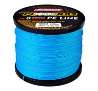Ligne de pêche tressée japonaise en PE de haute qualité 8x 1000m, super résistante 6LBS-300LBS, 5 couleurs au choix, vente en gros d'usine pour la pêche en lac