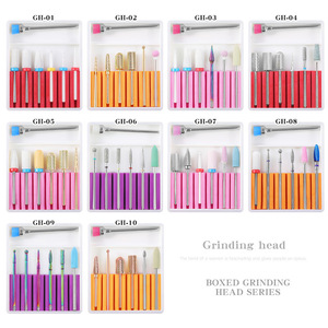 Wholesale New Trends <b>Pedicure</b> Manicure <b>Set</b> Ceramic Tungsten Stainless Steel Diamond Nail Drill Bits <b>Set</b> for Nail Drill Machine - Product Image 2