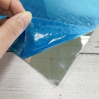 Feuille Miroir en Plastique PC Auto-Adhésive, Formes et Épaisseurs Personnalisées, Miroir à Perspective Unilatérale, Miroir Double Face